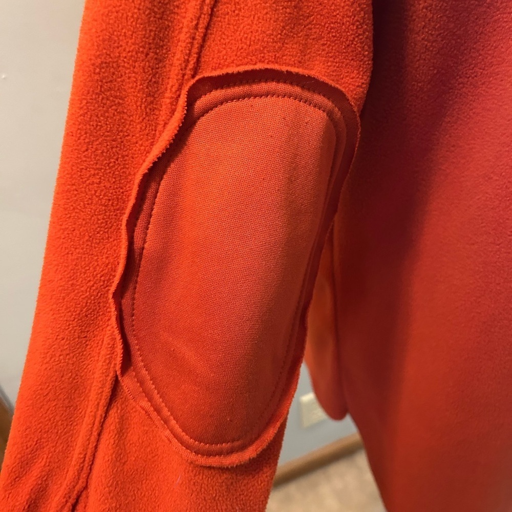 Rust Fleece Shacket Womens Oversized Button Shirt Jacket Utility soft lounge - Picture 8 of 12